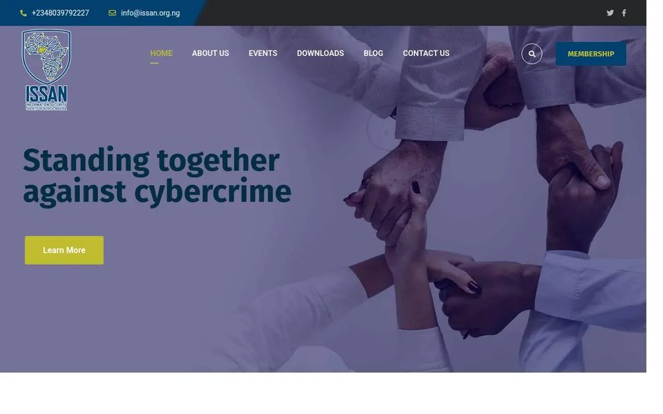 ISSAN — website screenshot